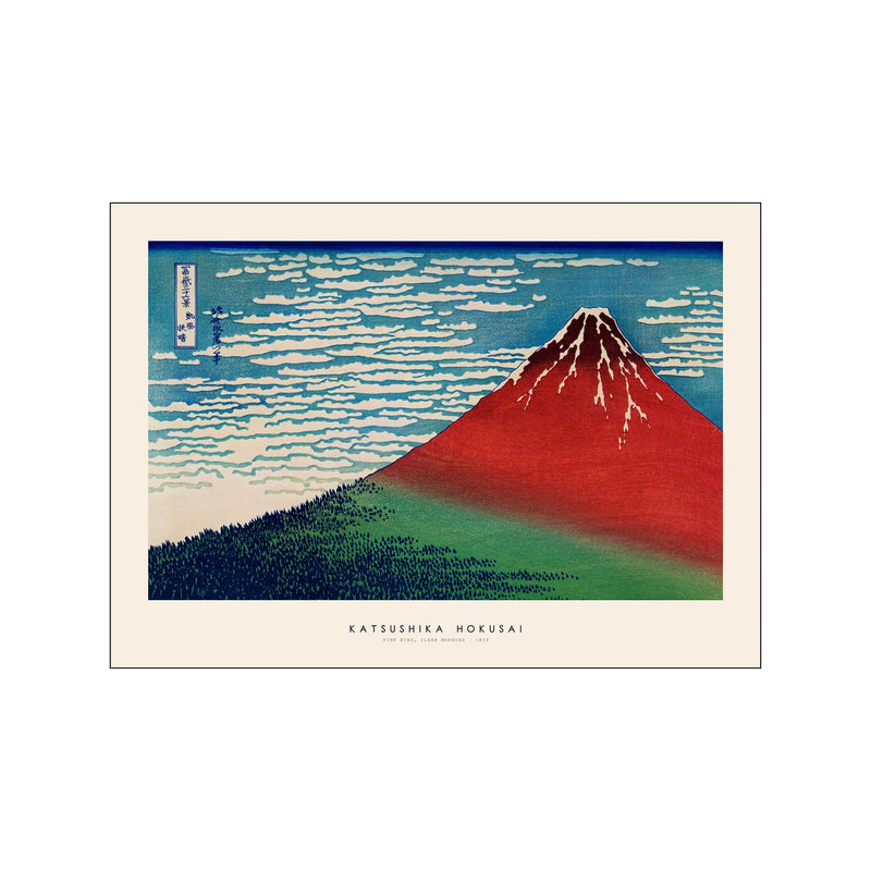 Katsushika Hokusai - Fine wind, clear morning — Art print by Japandi x PSTR Studio from Poster & Frame
