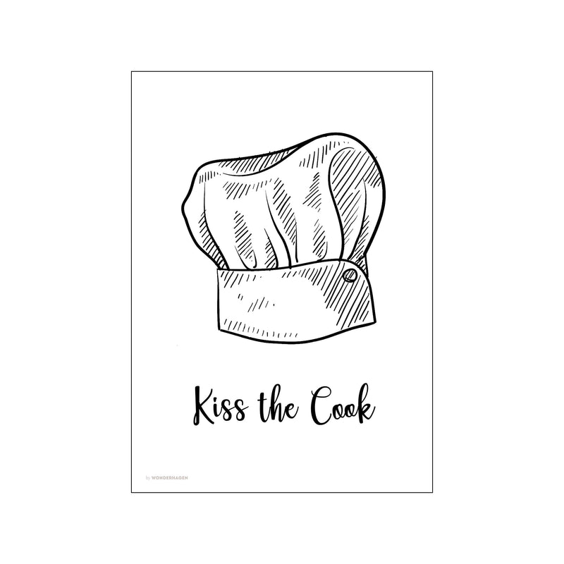 Kiss the cook — Art print by Wonderhagen from Poster & Frame