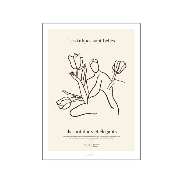 Tulip lover — Art print by Cille Due x Poster & Frame from Poster & Frame