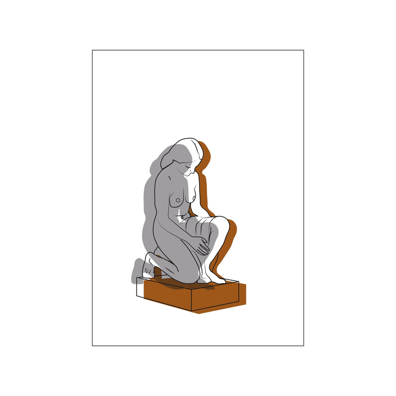 Kneeling woman statue — Art print by Wonderful Warehouse from Poster & Frame