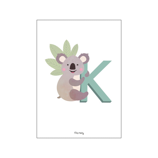 K for Koala — Art print by Tiny Tails from Poster & Frame