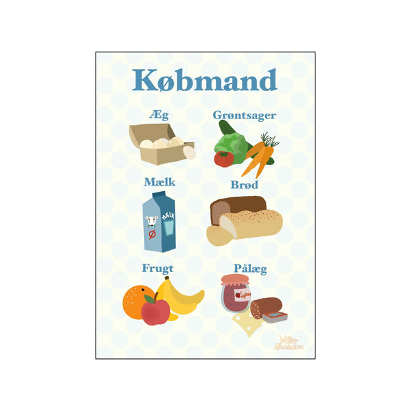 Købmand — Art print by Willero Illustration from Poster & Frame