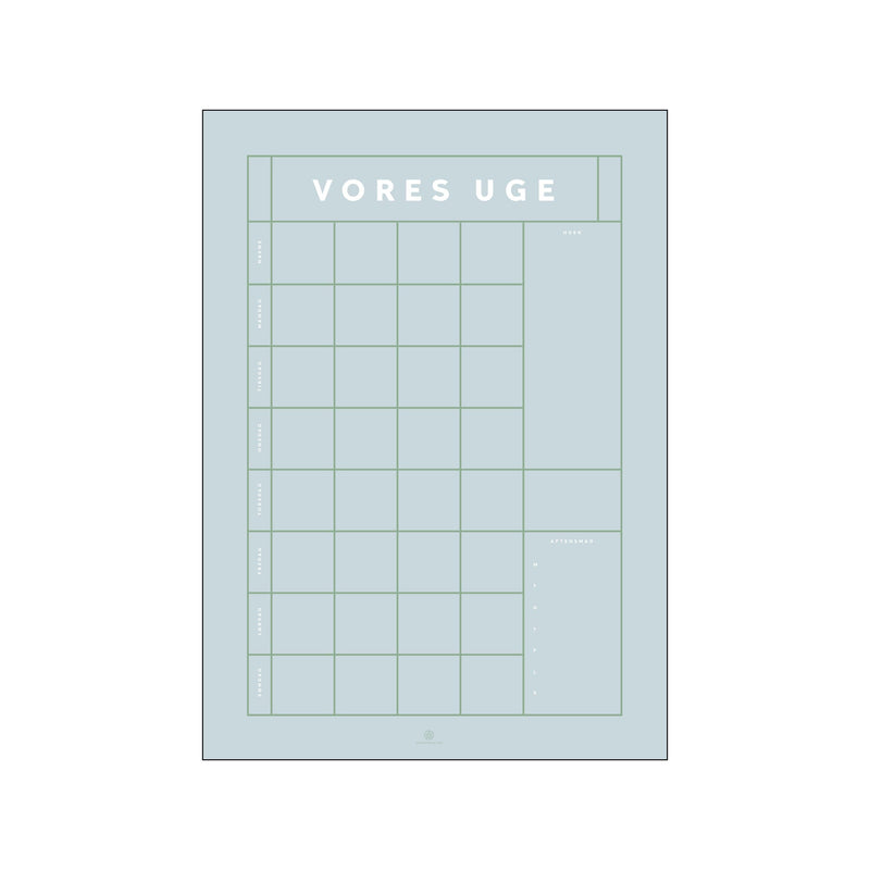 Kragh Vores Uge - Grey — Art print by Poster Family from Poster & Frame