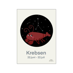 Krebsen Blå — Art print by Willero Illustration from Poster & Frame