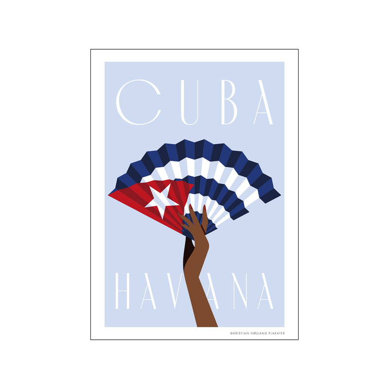CUBA - Blå — Art print by Kristian Højland from Poster & Frame