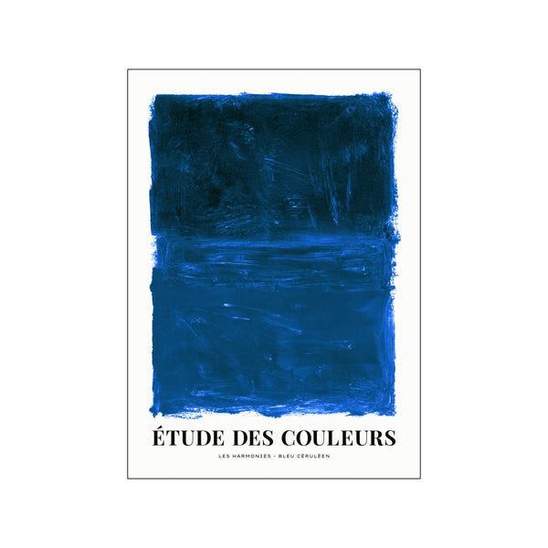 Céruléen Blue Motif — Art print by Kunstary from Poster & Frame