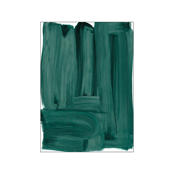 Emerald Strokes — Art print by Kunstary from Poster & Frame