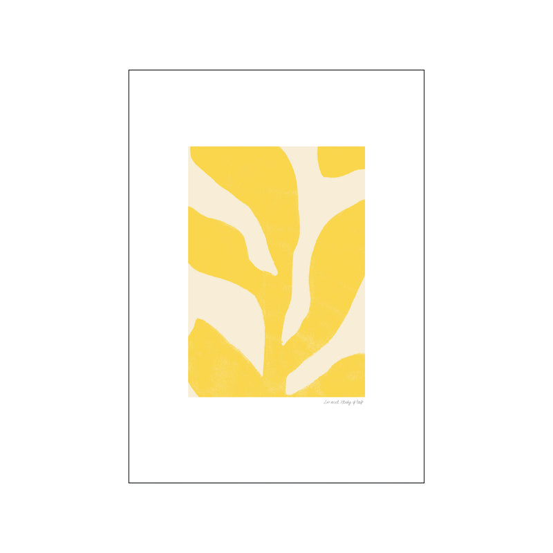 Yellow Leaf — Art print by Kunstary from Poster & Frame