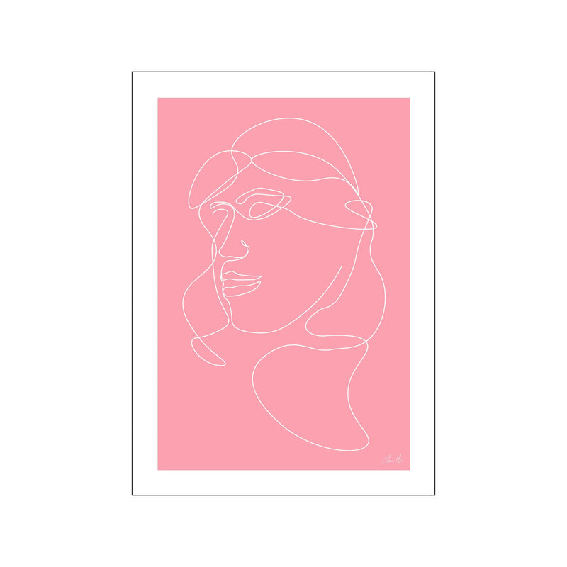 Kvinde i pink — Art print by PRYD Design from Poster & Frame