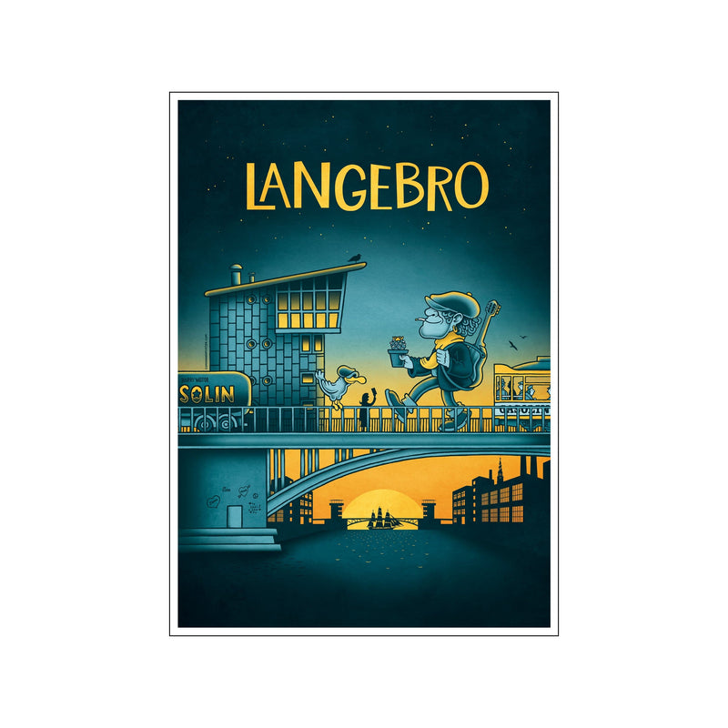Langebro — Art print by Copenhagen Poster from Poster & Frame
