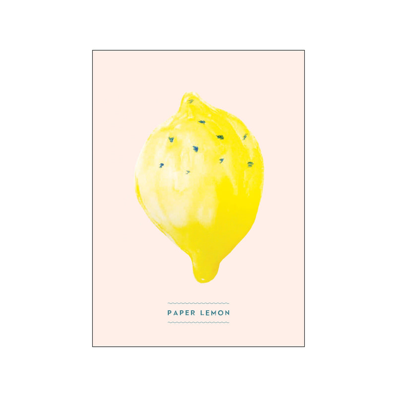 Paper Lemon — Art print by Marie Willumsen from Poster & Frame