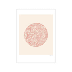 La Sphère - Soft Beige/Ruby — Art print by Gustav Lautrup from Poster & Frame