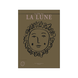 La Fille Sur La Lune - GREEN — Art print by By Garmi from Poster & Frame