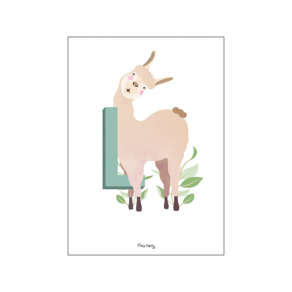 L for Lama — Art print by Tiny Tails from Poster & Frame
