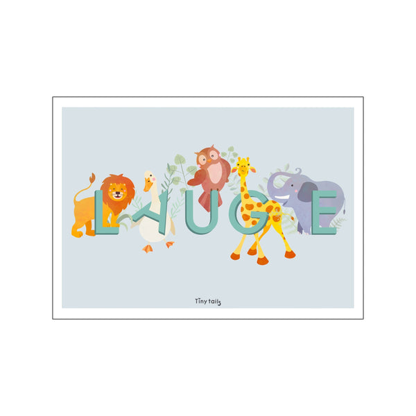 Lauge - blå — Art print by Tiny Tails from Poster & Frame