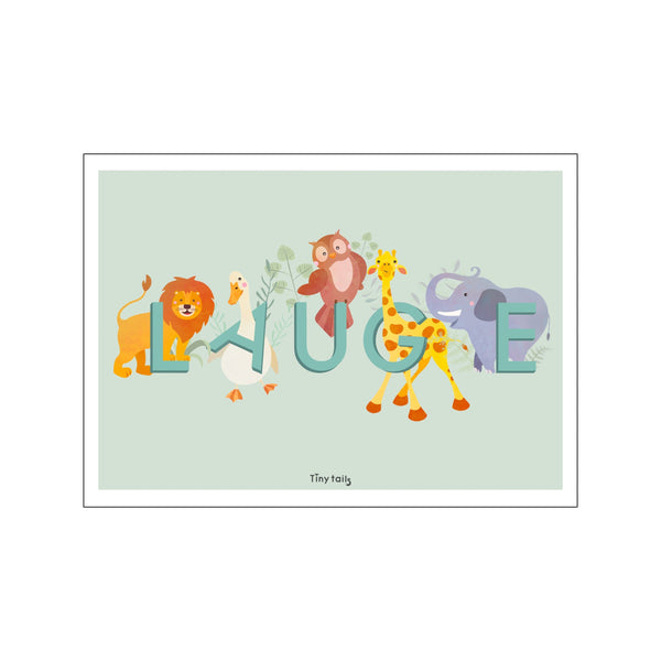Lauge - grøn — Art print by Tiny Tails from Poster & Frame