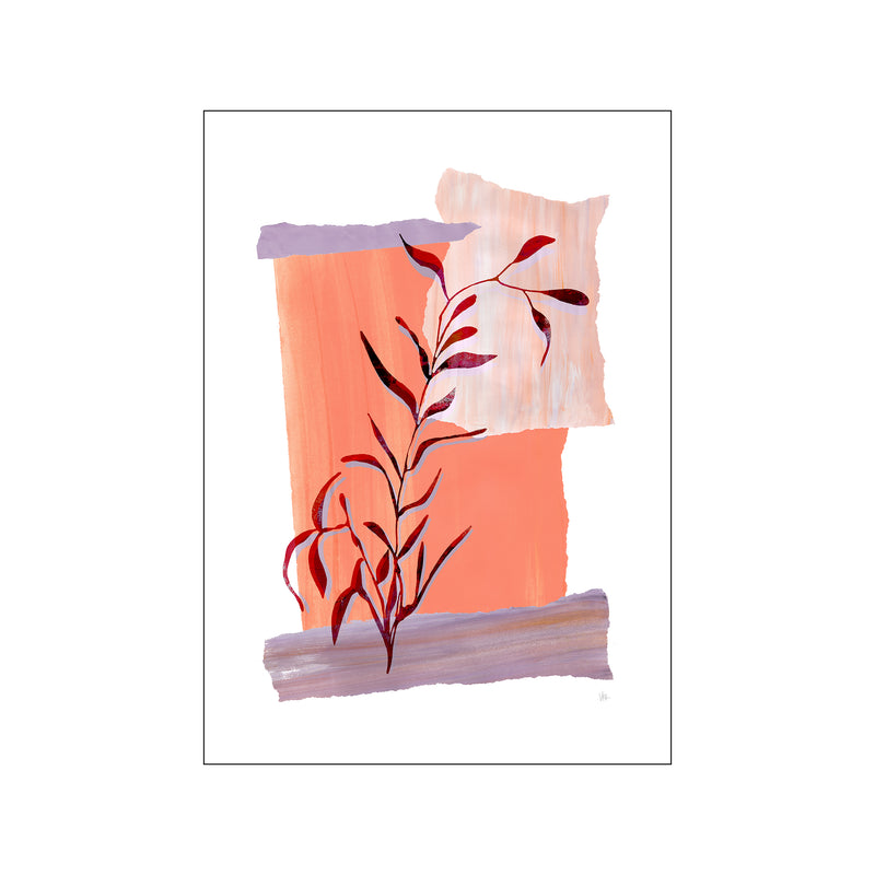 Abstract Leaf Silhouette — Art print by Violets Print House from Poster & Frame