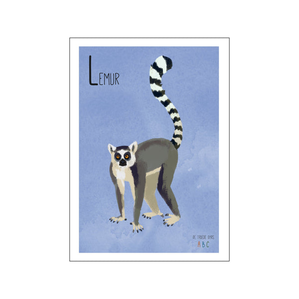 Lemur — Art print by Line Malling Schmidt from Poster & Frame