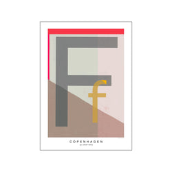 Letter F — Art print by Willero Illustration from Poster & Frame