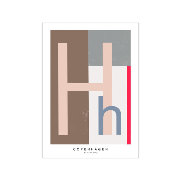 Letter H — Art print by Willero Illustration from Poster & Frame