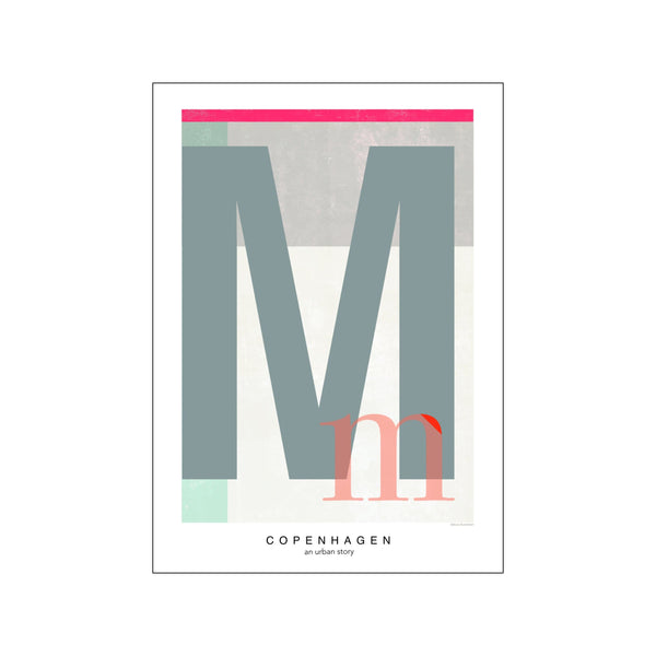 Letter M — Art print by Willero Illustration from Poster & Frame