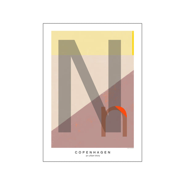 Letter N — Art print by Willero Illustration from Poster & Frame