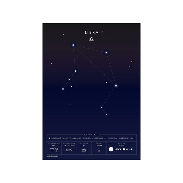 Libra — Art print by Wonderhagen from Poster & Frame