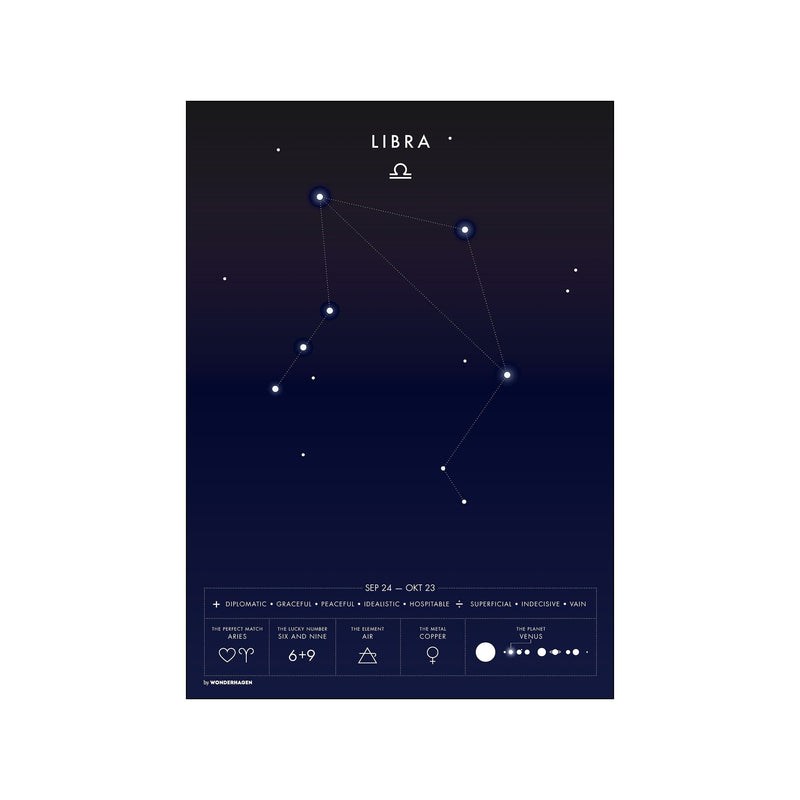 Libra — Art print by Wonderhagen from Poster & Frame