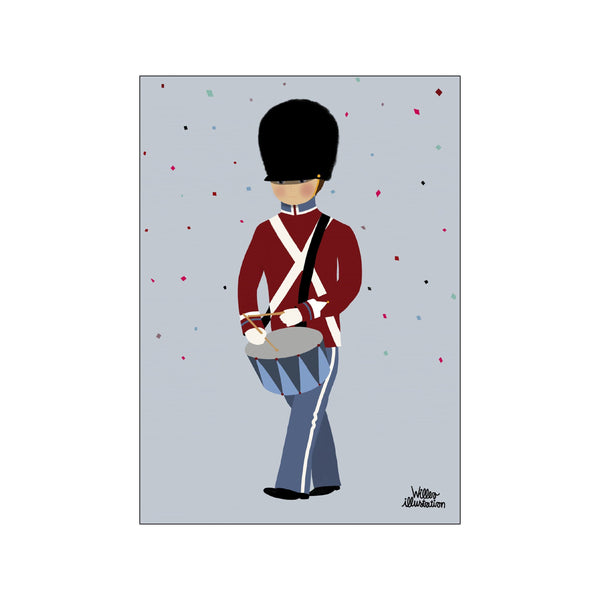 Little Guard with Drum — Art print by Willero Illustration from Poster & Frame