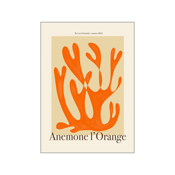 Lois - Anemone I'Orange — Art print by PSTR Studio from Poster & Frame