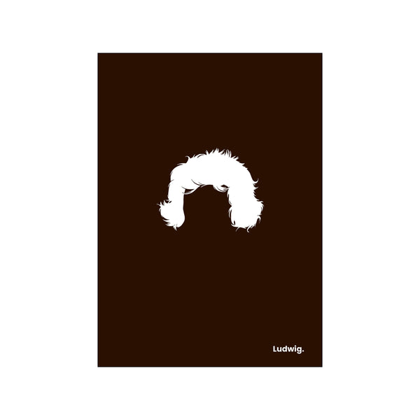 Ludwig - Black — Art print by Mugstars CO from Poster & Frame
