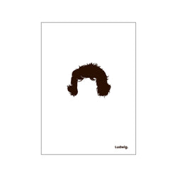 Ludwig - White — Art print by Mugstars CO from Poster & Frame