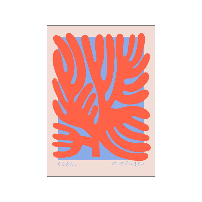 Madelen - Coral — Art print by PSTR Studio from Poster & Frame