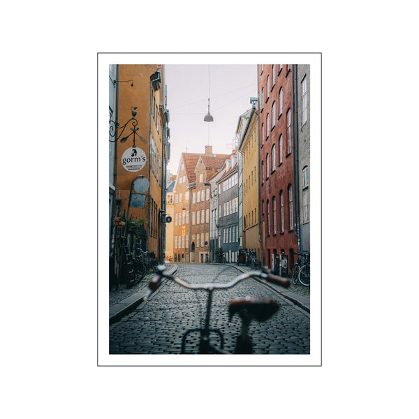 Magstræde Bike - White border — Art print by Daniel S. Jensen from Poster & Frame