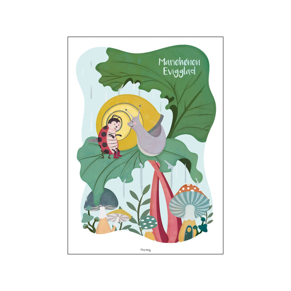 Mariehønen Evigglad — Art print by Tiny Tails from Poster & Frame