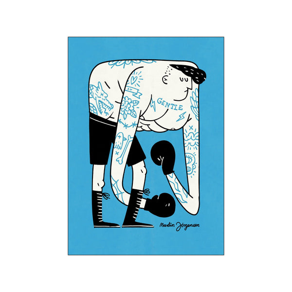 The gentle boxer — Art print by Martin Jørgensen from Poster & Frame