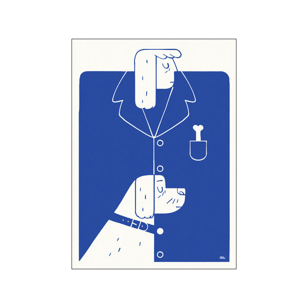 Blue dog — Art print by Martin Jørgensen from Poster & Frame