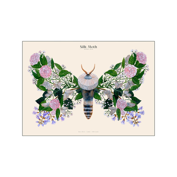 Matos - W. Morris inspired - Silk Moths no. 12 — Art print by PSTR Studio from Poster & Frame
