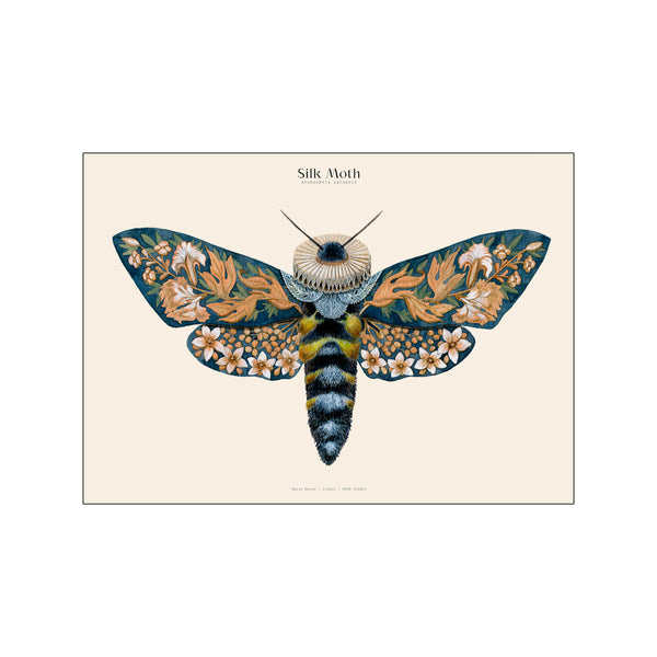 Matos - W. Morris inspired - Silk Moths no. 13 — Art print by PSTR Studio from Poster & Frame