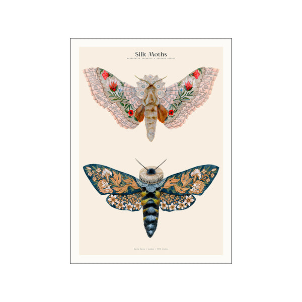 Matos - W. Morris inspired - Silk Moths no. 03 — Art print by PSTR Studio from Poster & Frame