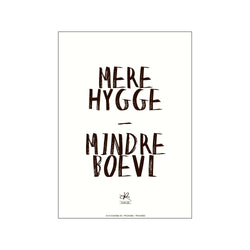 "Mere hygge - mindre bøvl" — Art print by Kasia Lilja from Poster & Frame