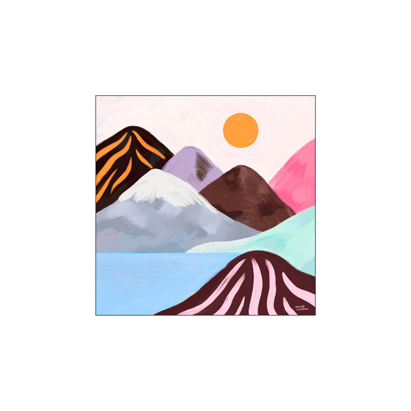 Mountain Tops — Art print by Michelle Carlslund from Poster & Frame