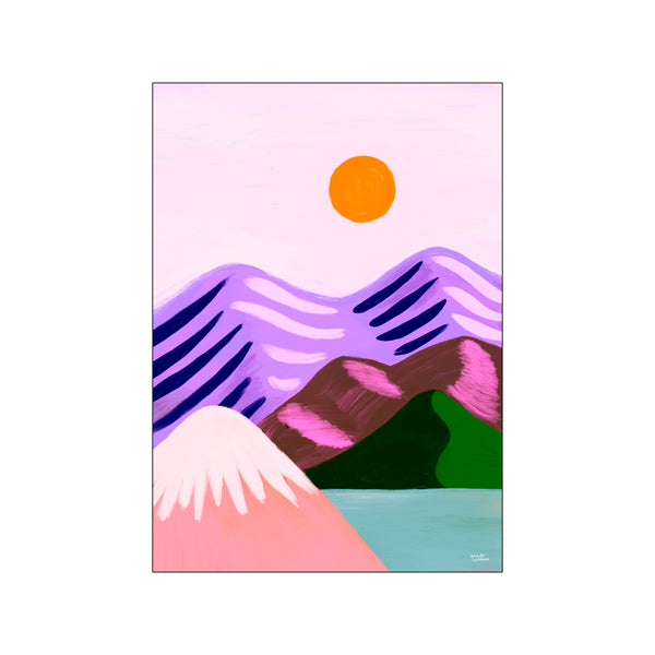 Stripy Mountains — Art print by Michelle Carlslund from Poster & Frame
