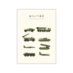 Militær – Børneplakat — Art print by Citatplakat from Poster & Frame
