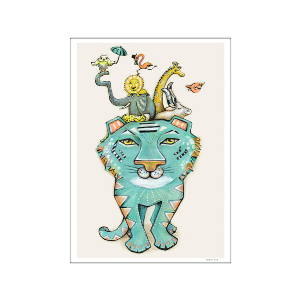 Blue Tiger — Art print by Mimmiosa from Poster & Frame