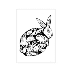 Graphic Rabbit — Art print by Mimmiosa from Poster & Frame