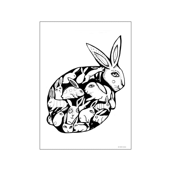 Graphic Rabbit — Art print by Mimmiosa from Poster & Frame