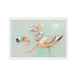The Flamingos — Art print by Mimmiosa from Poster & Frame