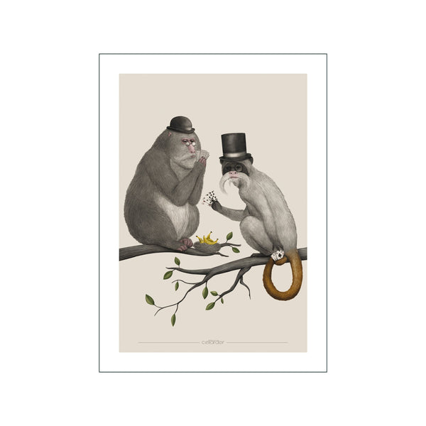 Monkey Poker — Art print by Cellard'or from Poster & Frame
