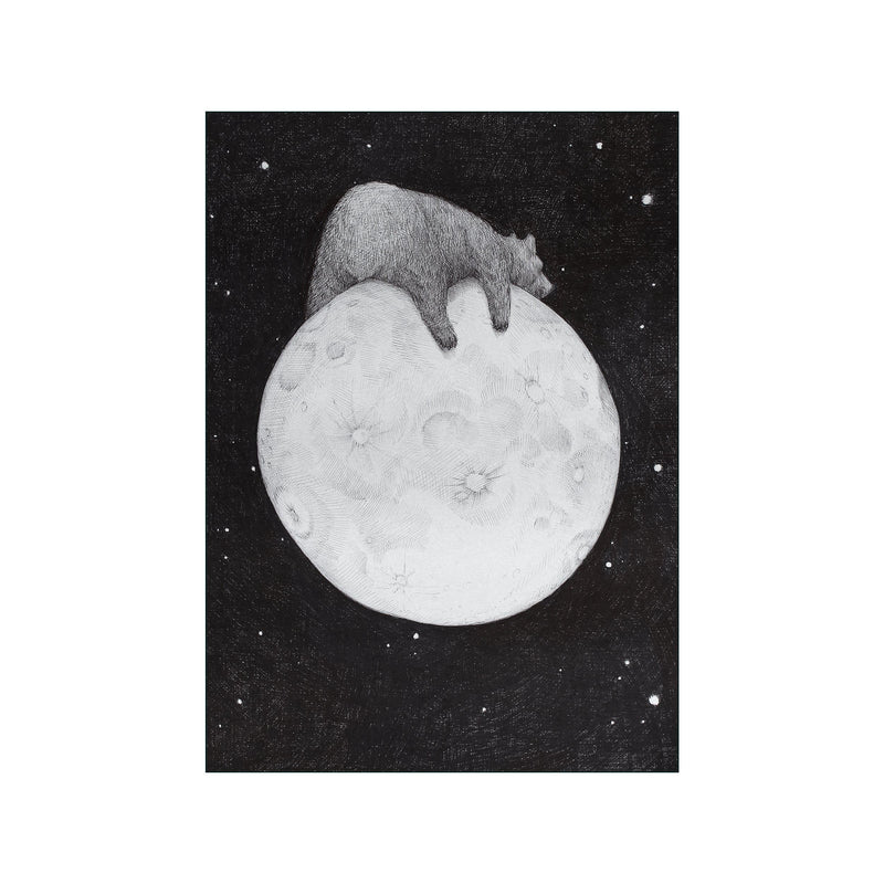 Moon Bear — Art print by Morten Løfberg from Poster & Frame